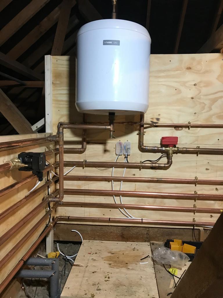 Loft buffer tank installation